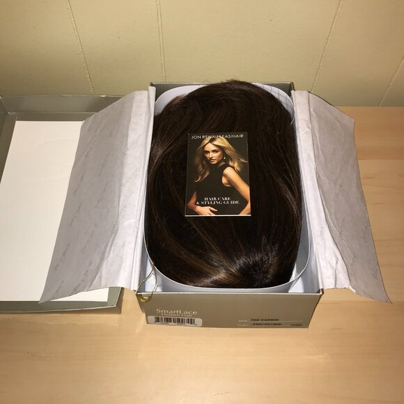 Jon Renau Carrie Smartlace Lace Front Human Hair-FS4/33/30A (Midnight Cocoa) - Picture 5 of 14